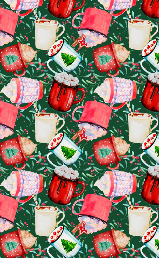 Hot Cocoa - Double Sided Tea Towel