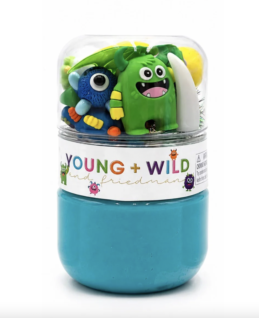 Colorful Monster Grab & Go Sensory Dough