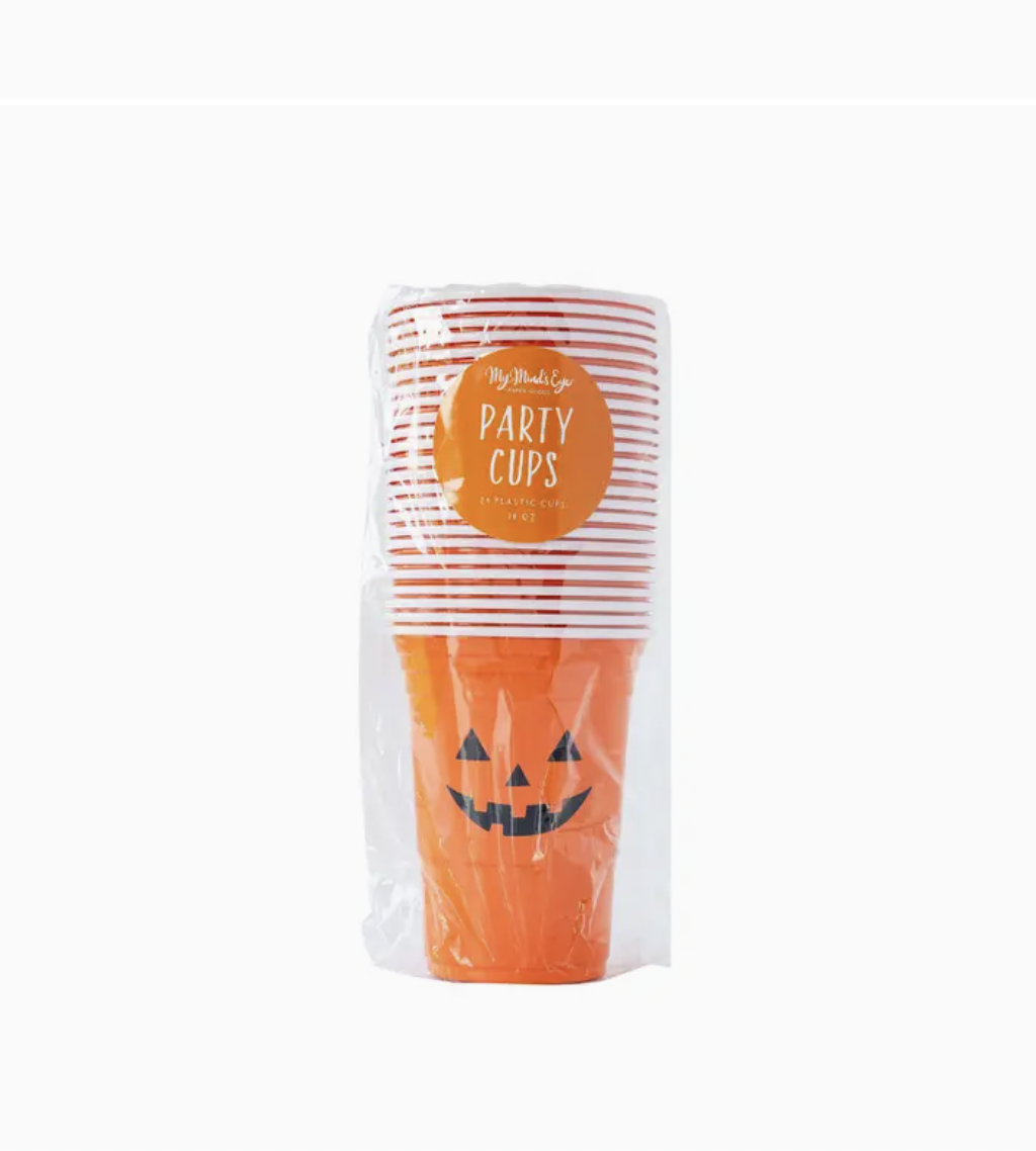 Jack-O-Lantern Party Cups
