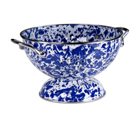 Cobalt Splatter Medium Colander