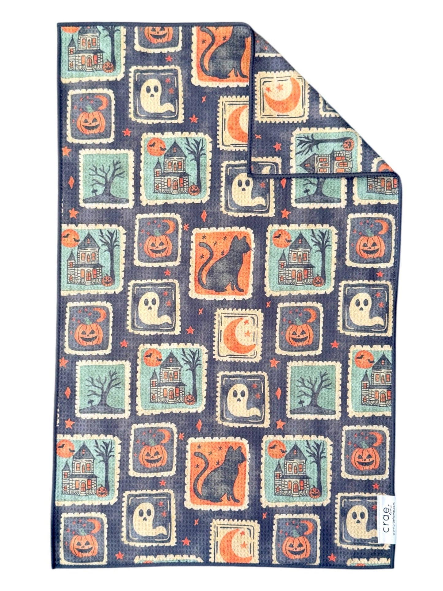 Paranormal Postage: Double-Sided Hand Towel: Black / 17x27 in / Hand Towel