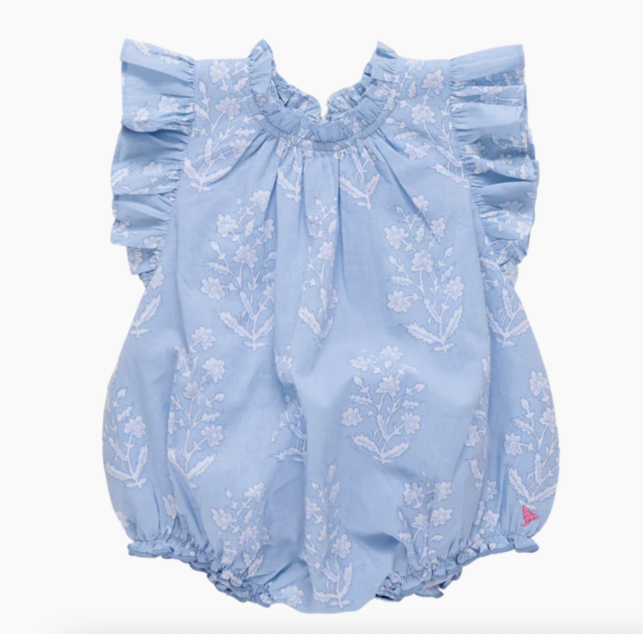 Blue Dewdrop Block Print Harper Bubble