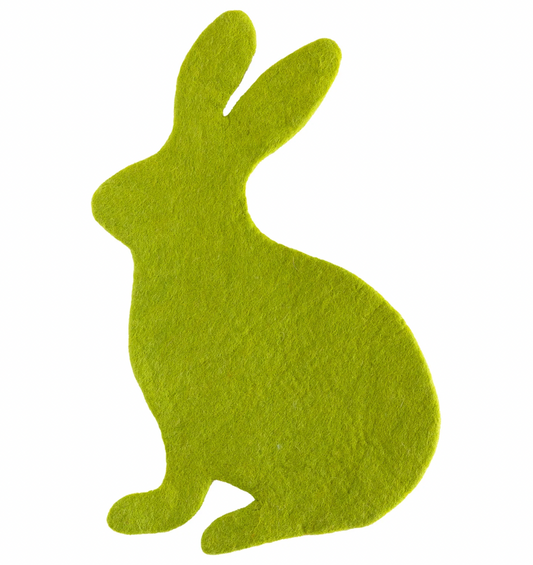 Spring Green Bunny Felt Placemat