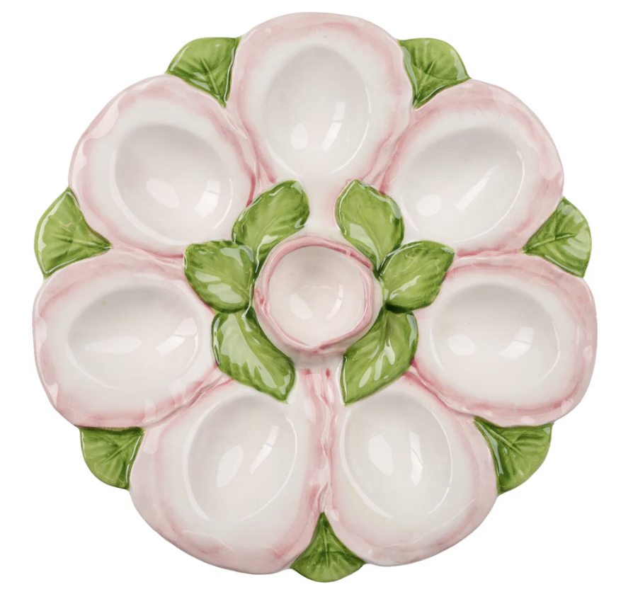 Pink + White Egg Tray
