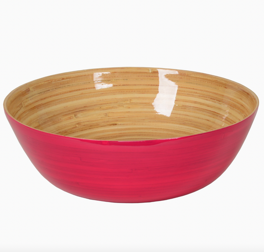 Pink Classic Bamboo Bowl