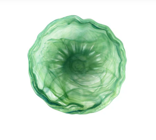 Onda Glass Green Small Bowl