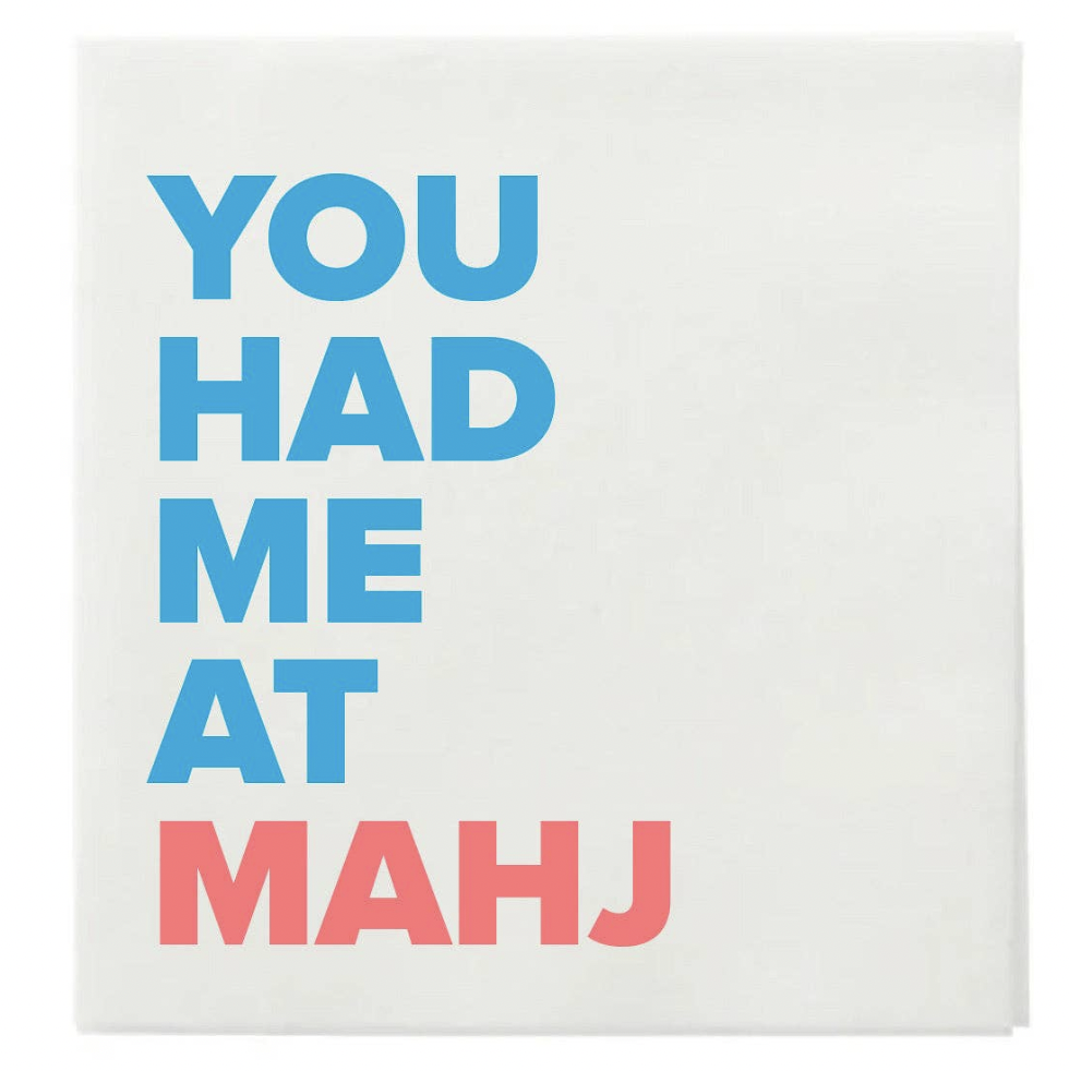 You Had Me At Mahj Cocktail Napkins