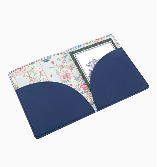 Navy Mahjong Card Folio
