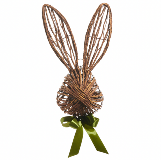 Grapevine Bunny Head Door Hanger