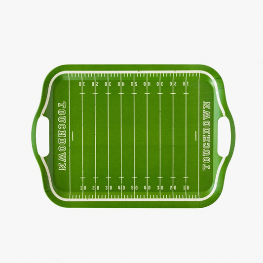 Football Field Bamboo Reusable Tray