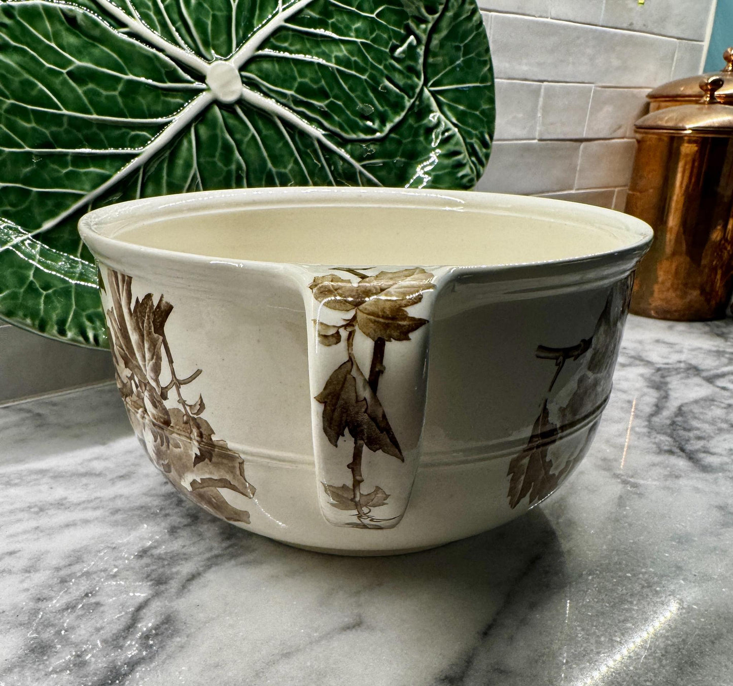 Antique Victorian Transferware Pot/Basin