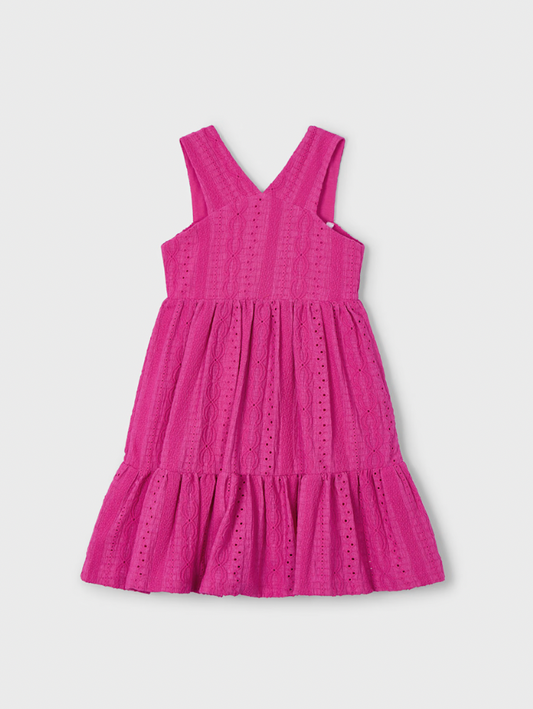 Pink Jacquard Dress