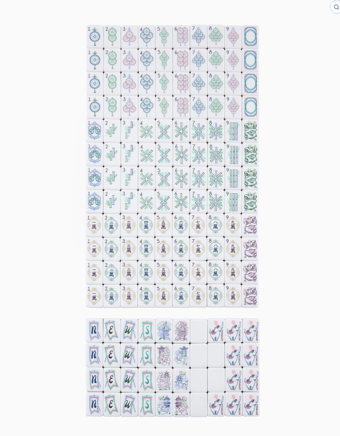 Willow Mahjong Tiles
