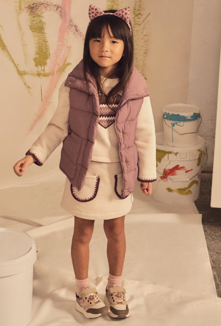 Heart Sweatshirt and Skirt Set