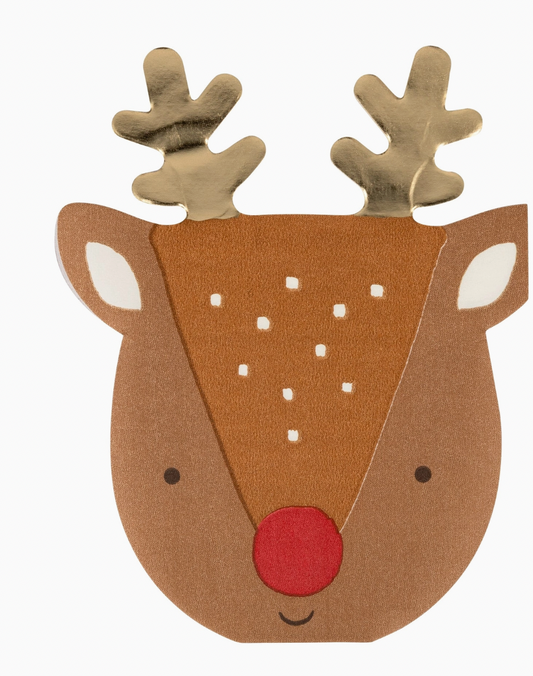 Rudolph Shaped Napkins
