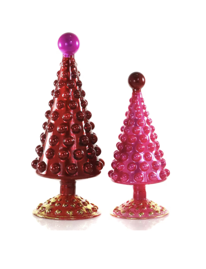 Rouge Mid-Century Hobnail Tree