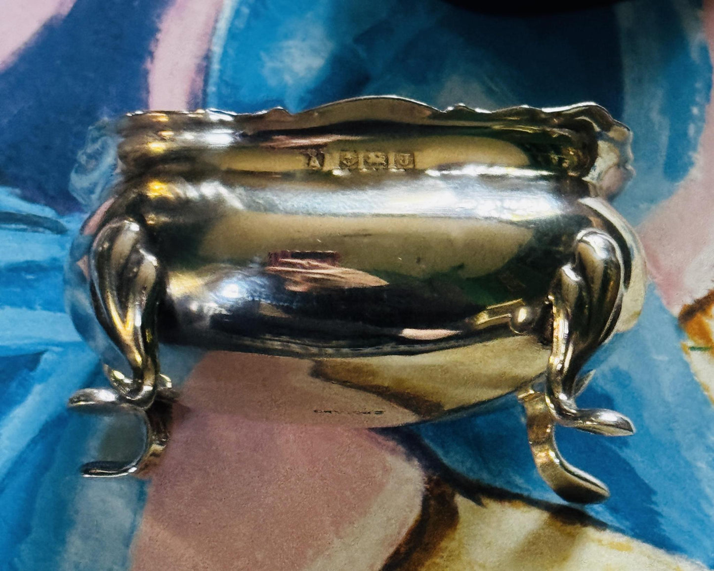 Footed Sterling Silver Open Salt Cellar