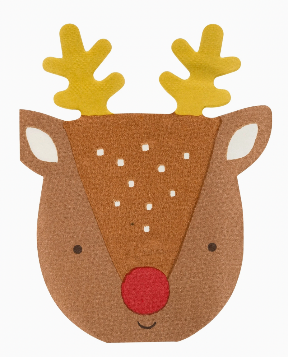 Rudolph Shaped Napkins