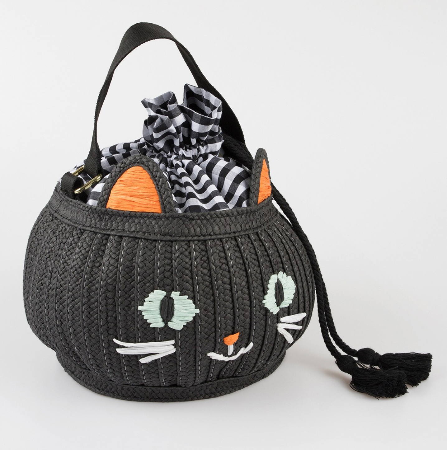 Trick Or Treat Cat Basket Bag