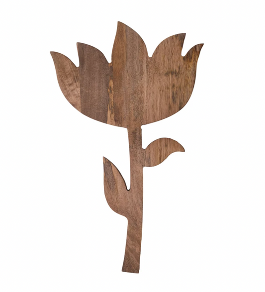 Flower Shaped Wood Cheese/Cutting Board