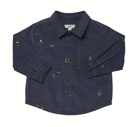 Navy Horse Jack Shirt