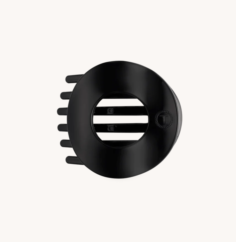 Jet Black | Medium | Flat Circle Hair Clip