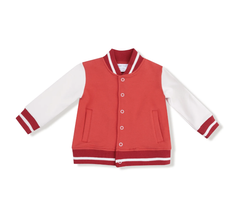Red Varsity Letterman Jacket