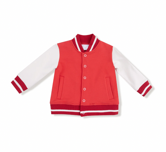 Red Varsity Letterman Jacket