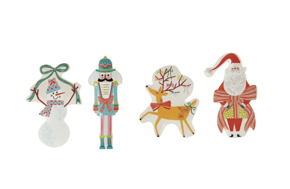 Stoneware Holiday Icon Shaped Plate