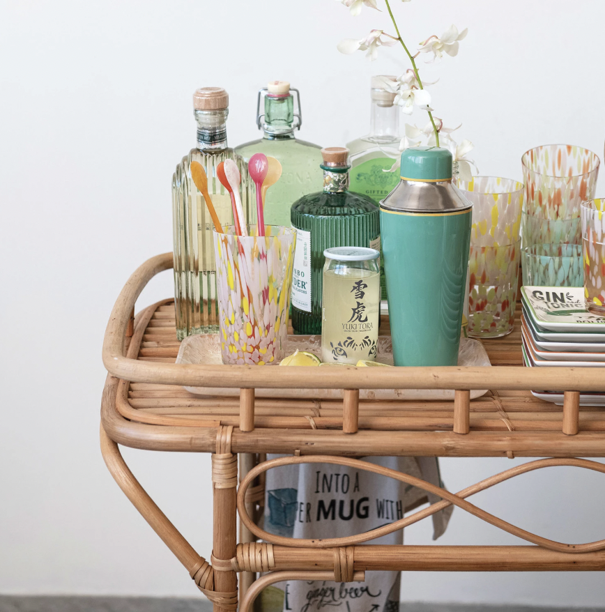 Enameled Stainless Steel Cocktail Shaker