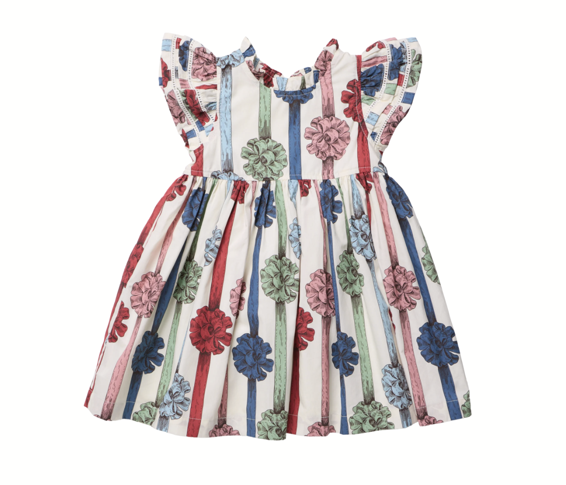Double Ruffle Bows Jennifer Dress