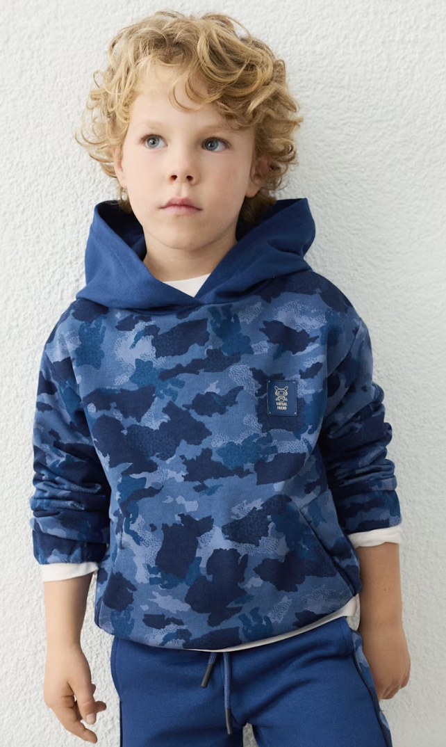 Blue Camo Hoodie