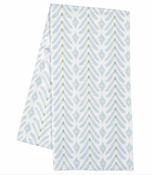 Petite Frond Blue Tea Towel
