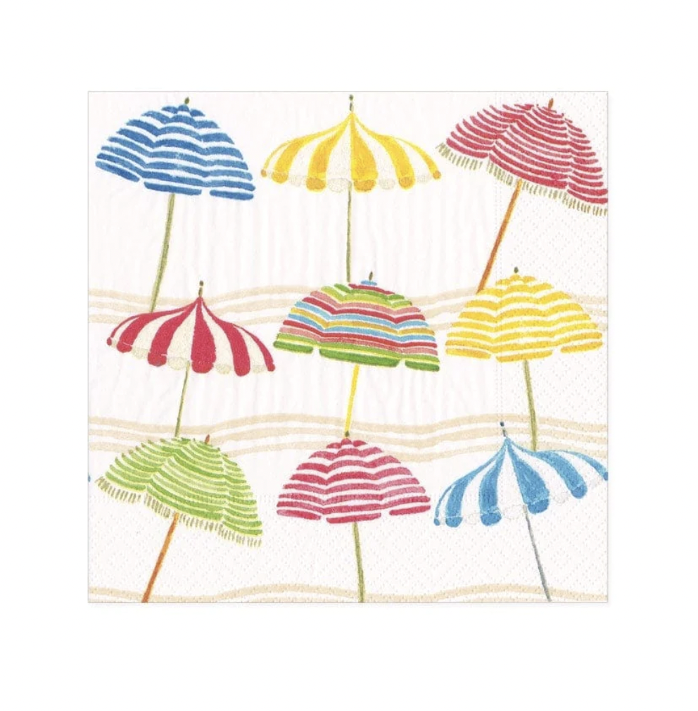 Beach Umbrellas Cocktail Napkins