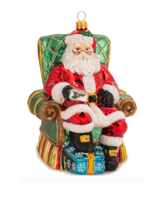 Santa in His Favorite Chair