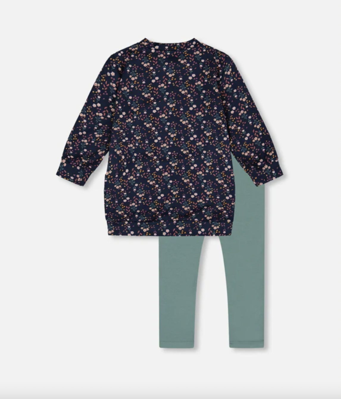 Navy Floral Tunic + Legging Set