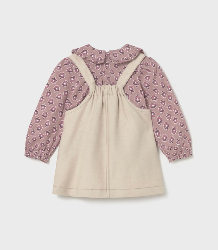 Overall Dress and T-Shirt Set