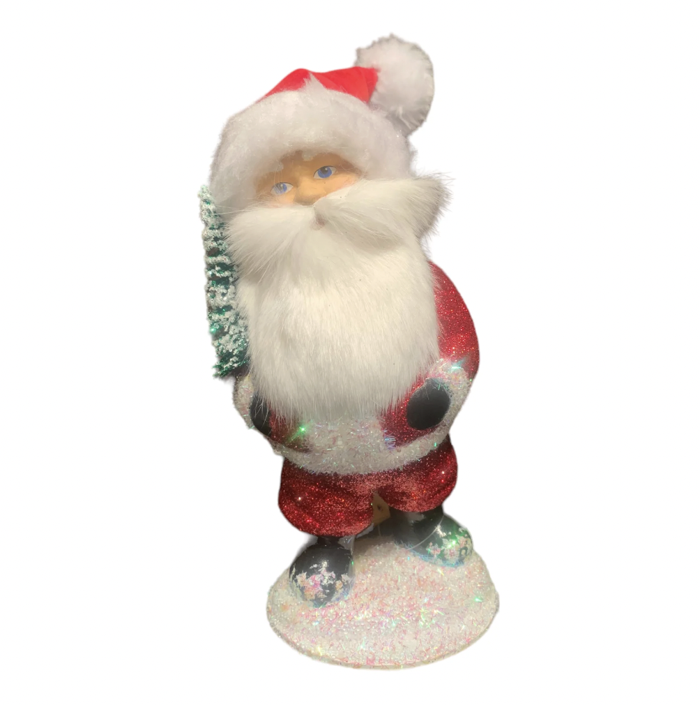 Ino Schaller Red Glitter Santa