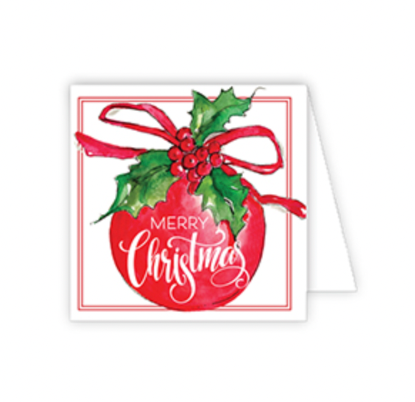 Merry Christmas Ornament Enclosure Card
