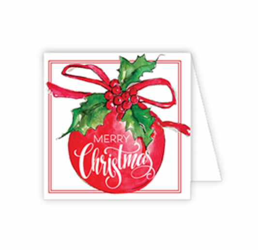 Merry Christmas Ornament Enclosure Card