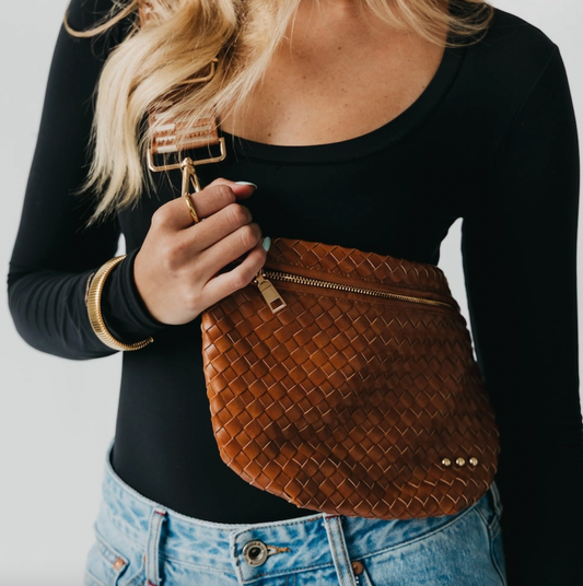 Brown Westlyn Woven Bum Bag