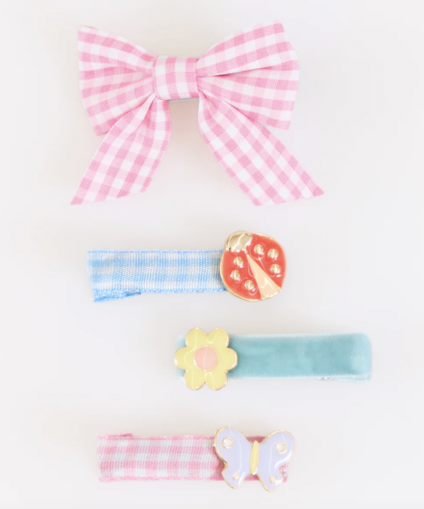 Little Garden Hair Clips, Set of 8