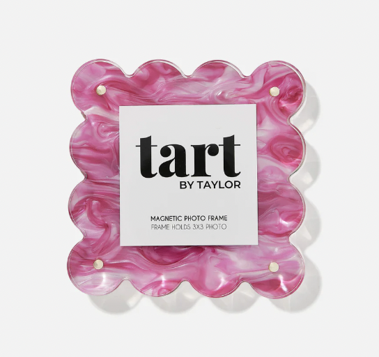 Pink Marbled Mini Acrylic Picture Frame