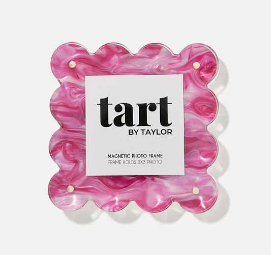 Pink Marbled Mini Acrylic Picture Frame
