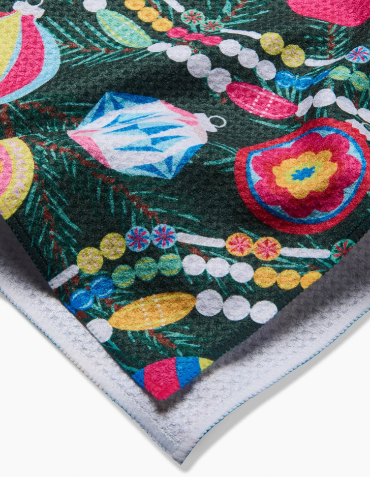 Shiny Ornaments Tea Towel