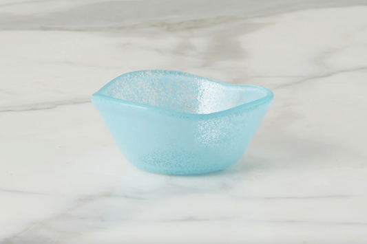Blue Glass Dipping Bowl
