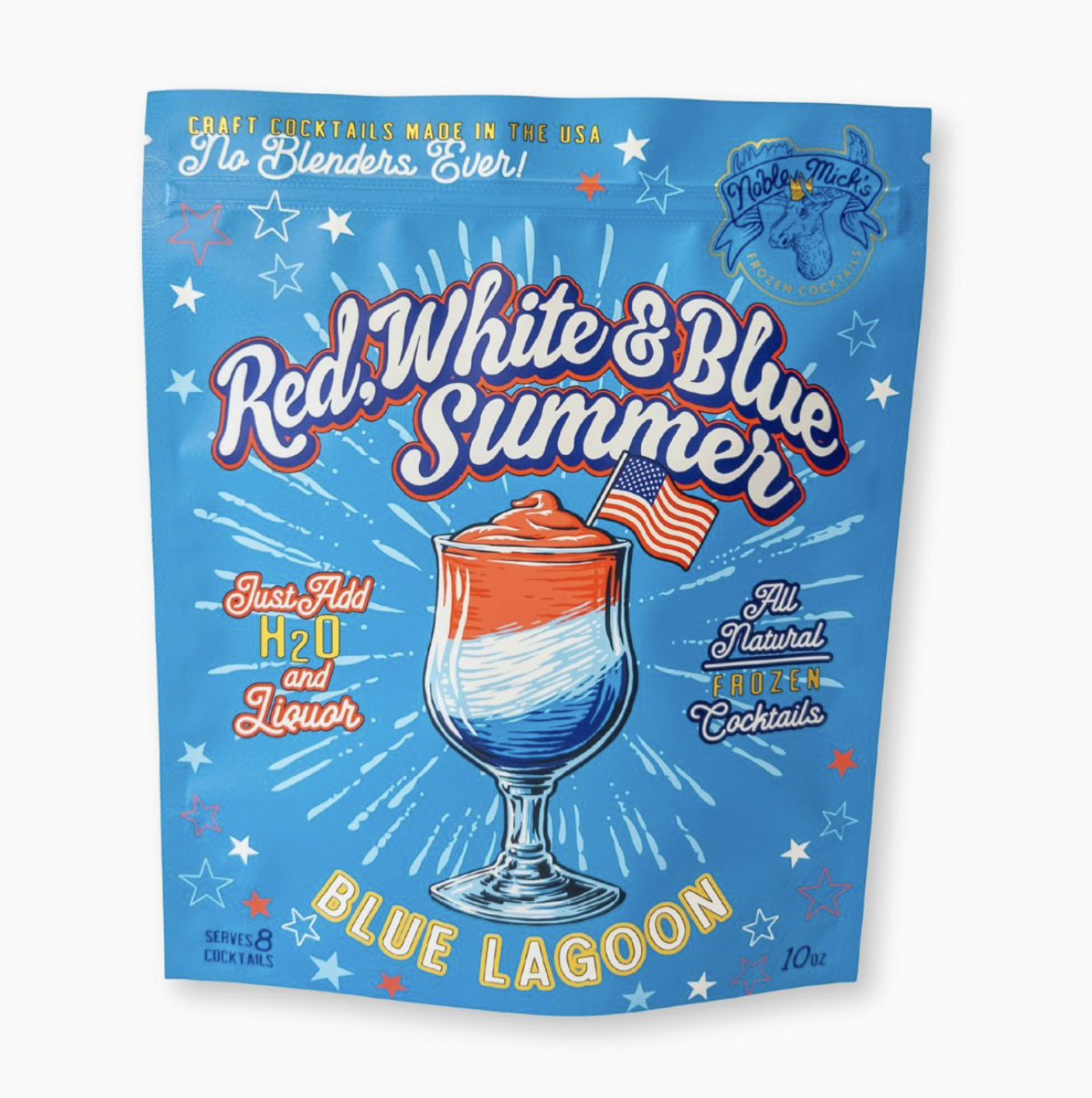 Red, White, & Blue Frozen Cocktail Mixers