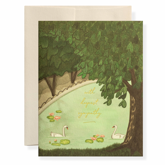 Swan Sympathy Card