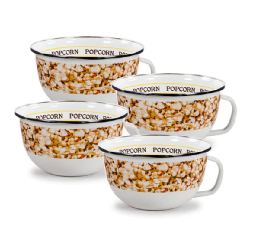 Set of 4 Popcorn Sharing Bowls