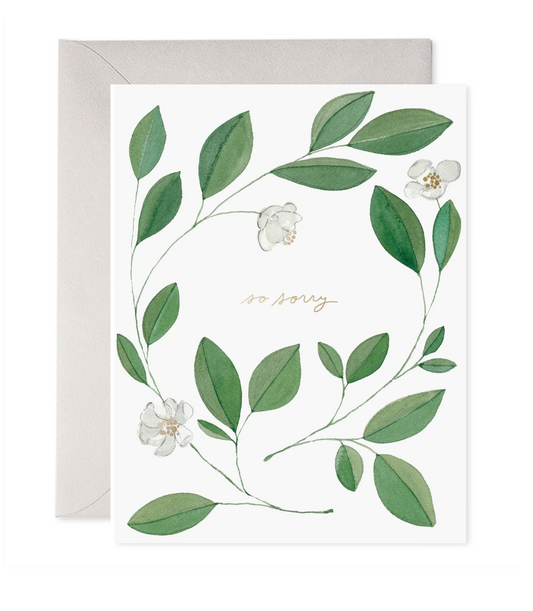 Magnolia Wreath Sympathy Card